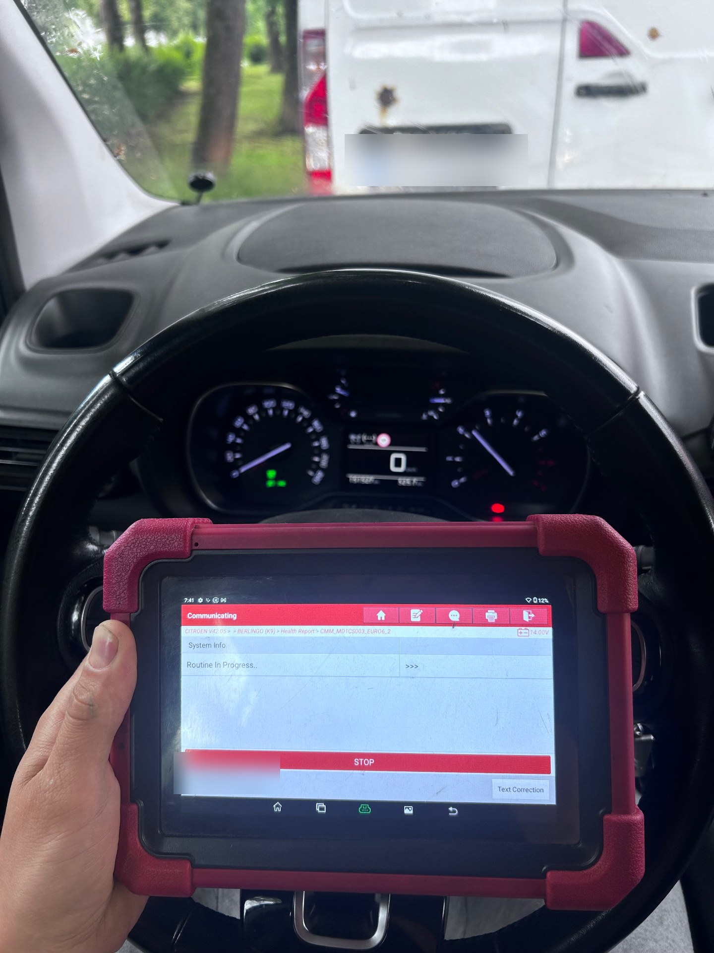 DPF piespiedu reģenerācija Citroen Berlingo dīzelim ar profesionālu diagnostikas iekārtu Rīgā
